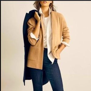 Jcrew sweater blazer in camel. Like new.